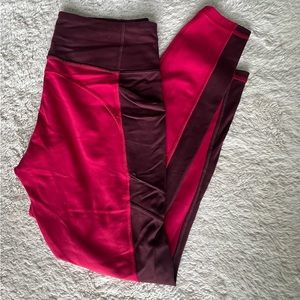 Red Athleta Leggings